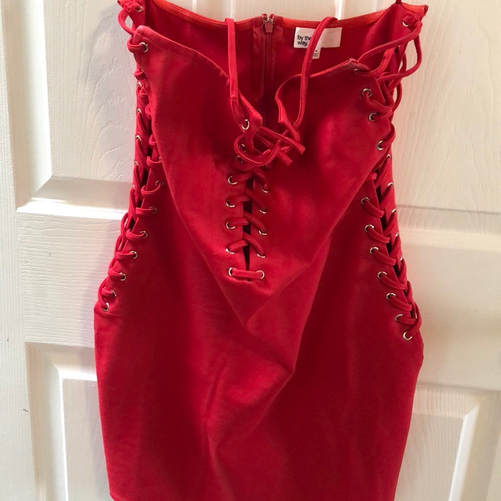 Red mini dress from Revolve